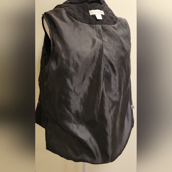 Christopher & Banks Black Quilted Vest Women's Size L - Picture 6 of 7